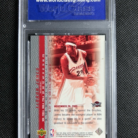 2003 Upper Deck Lebron James Rc Rookie Wcg 10 Gem Mint Cleveland Cavaliers 🔥🔥 - Picture 2 of 2